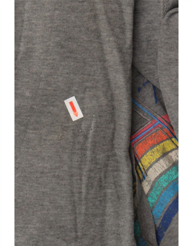 BILLABONG Womens Graphic Zip Hoodie Sweater UK 18 XL Grey Cotton Vintage Billabong and Second-Hand Billabong from Messina Hembry 