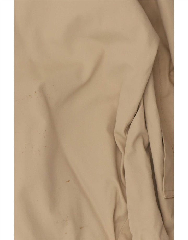 Tommy Hilfiger Mens Bomber Jacket UK 36 Small Beige Cotton
