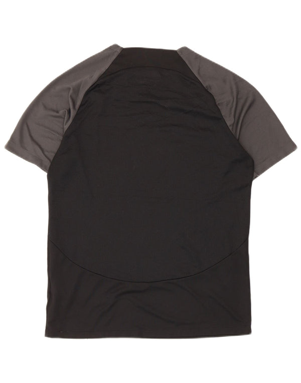 Nike Mens Dri Fit T-Shirt Top Medium Black Colourblock Polyester