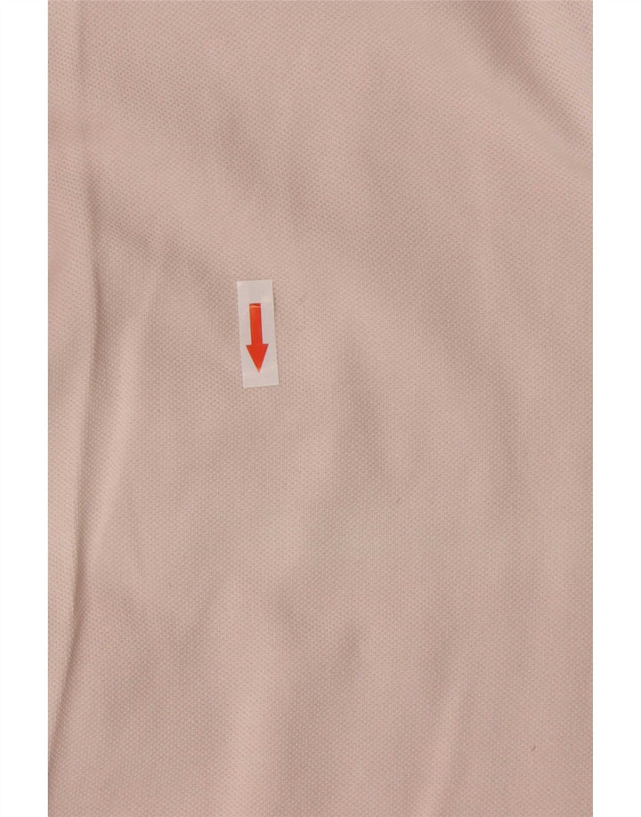 Lacoste Mens Polo Shirt Size 4 Medium Pink Cotton