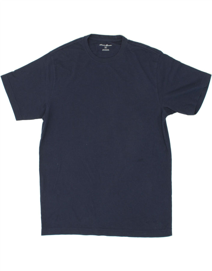 EDDIE BAUER Mens T-Shirt Top Medium Navy Blue Cotton Vintage Eddie Bauer and Second-Hand Eddie Bauer from Messina Hembry 