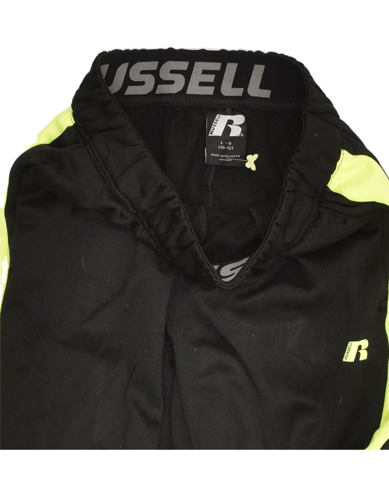 RUSSELL ATHLETIC Boys Tracksuit Trousers 10-11 Years Large Black | Vintage Russell Athletic | Thrift | Second-Hand Russell Athletic | Used Clothing | Messina Hembry 