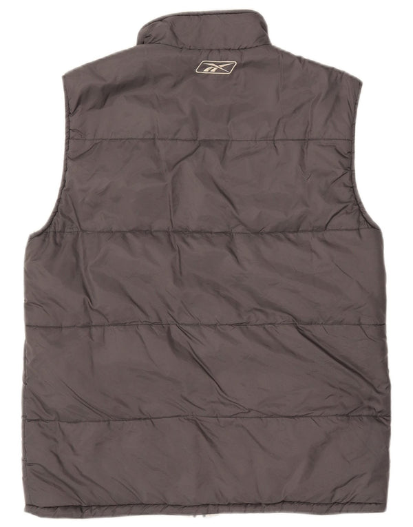 Reebok Womens Reversible Padded Gilet UK 14 Large Grey
