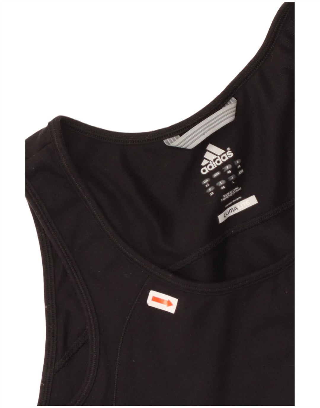 ADIDAS Womens Climalite Vest Top UK 12 Medium Black Polyamide
