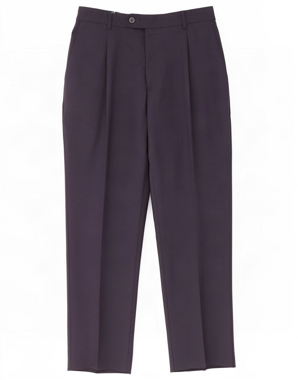 Massimo Dutti Mens Crop Pegged Suit Trousers EU 40 Medium W31 L26 Navy Blue