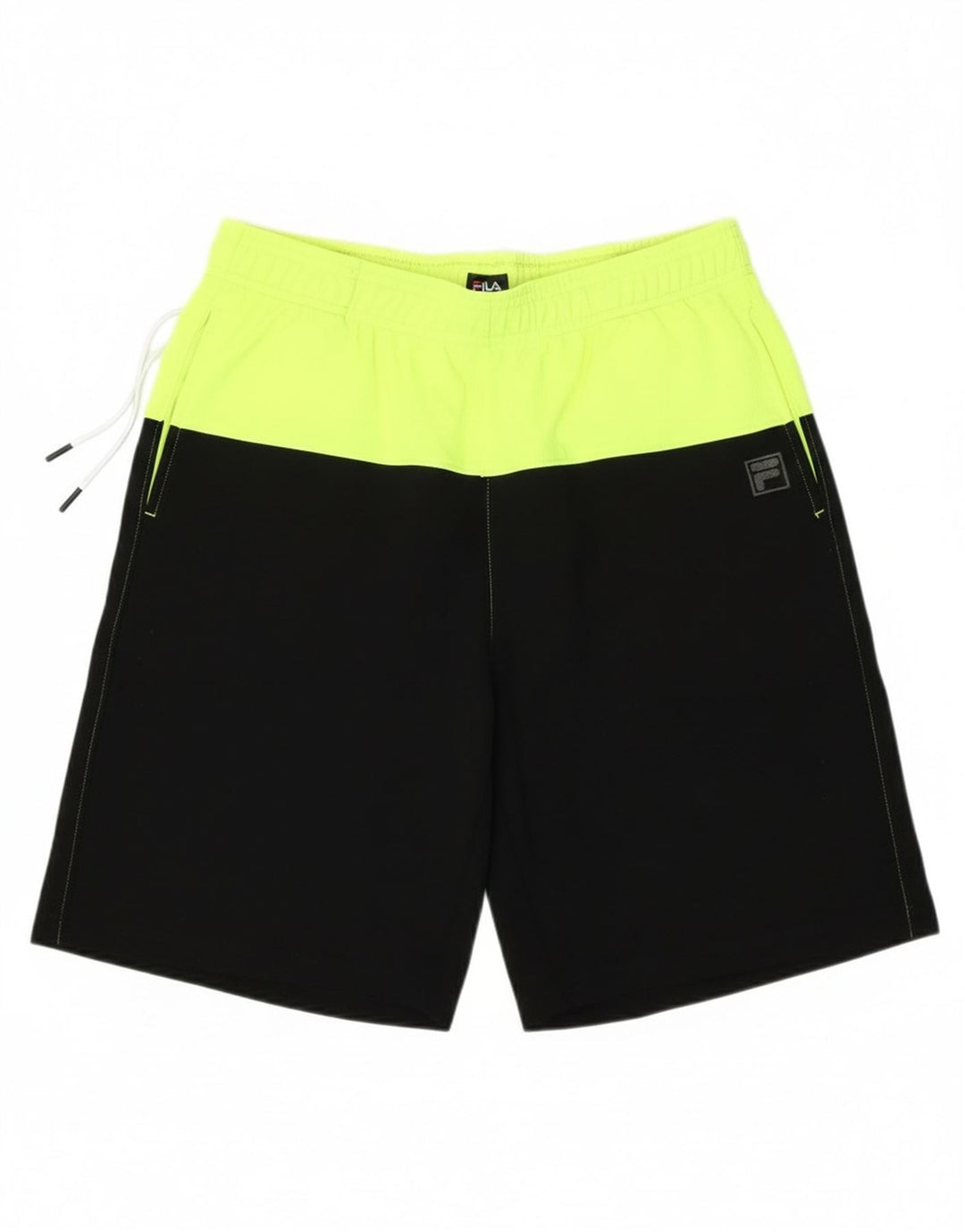 Fila Boys Sport Shorts 15-16 Years  Black Colourblock Polyester