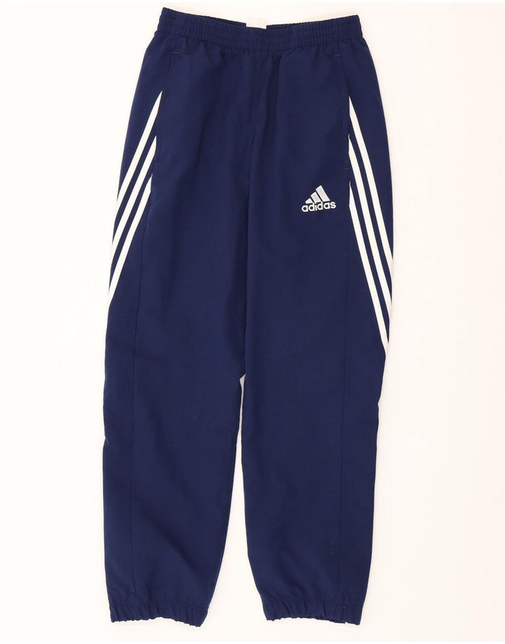 ADIDAS Mens Tracksuit Trousers Joggers Small  Navy Blue Polyester