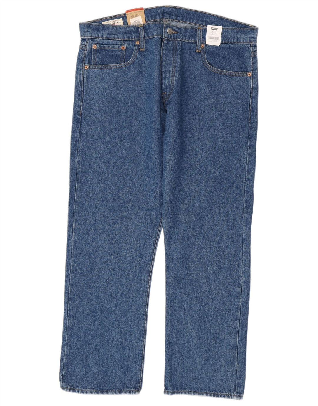 Levi's Mens 501 Straight Jeans W38 L30 Blue Cotton