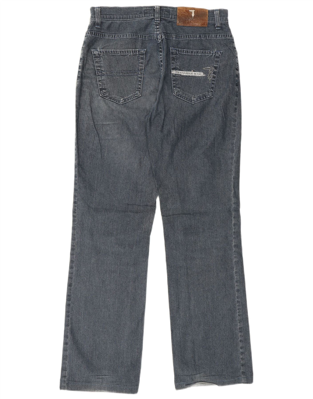 TRUSSARDI Womens Straight Jeans W27 L29  Blue Cotton