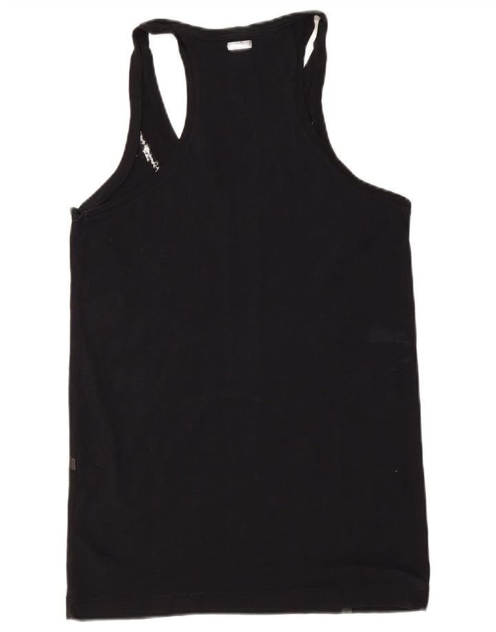 Diesel Womens Vest Top UK 10 Small Black