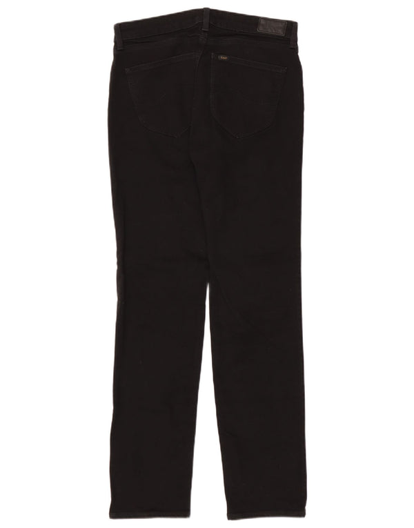 Lee Womens Marion Straight Jeans W31 L33 Black Cotton