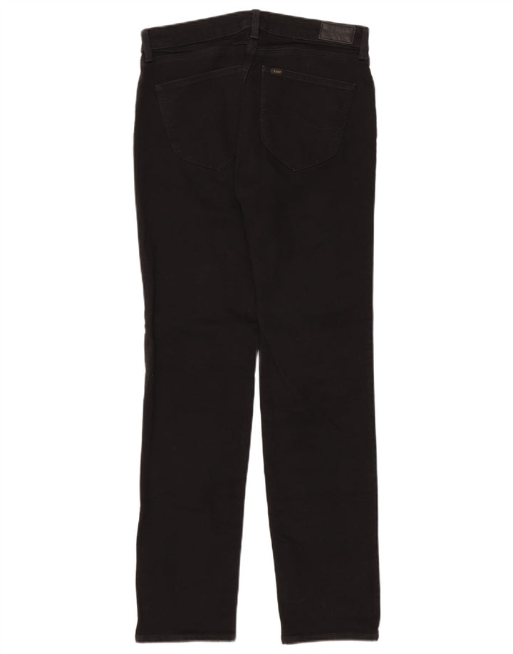 Lee Womens Marion Straight Jeans W31 L33 Black Cotton