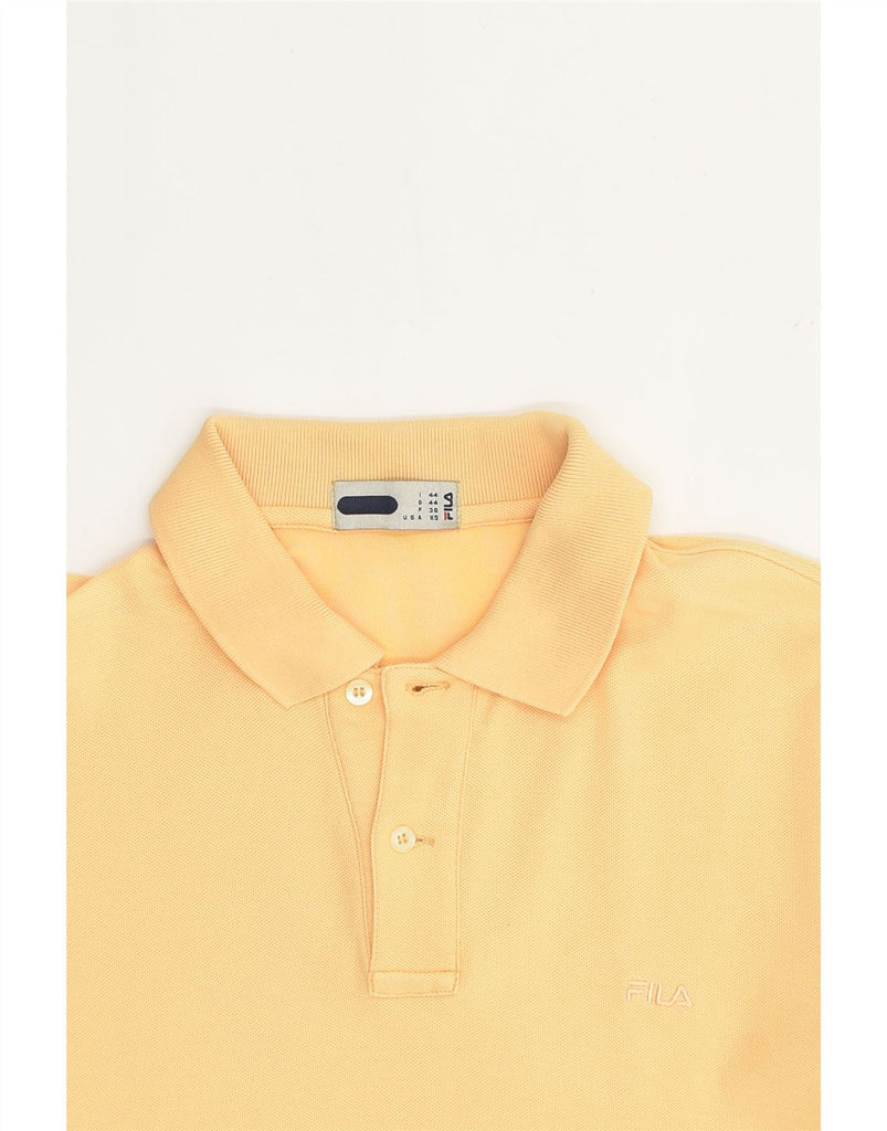 FILA Mens Polo Shirt XL Yellow | Vintage Fila | Thrift | Second-Hand Fila | Used Clothing | Messina Hembry 