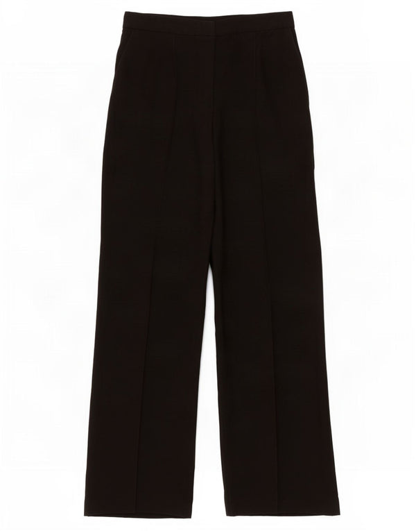 Topshop Womens Wide Leg Chino Trousers UK 12 Medium W28 L31 Black