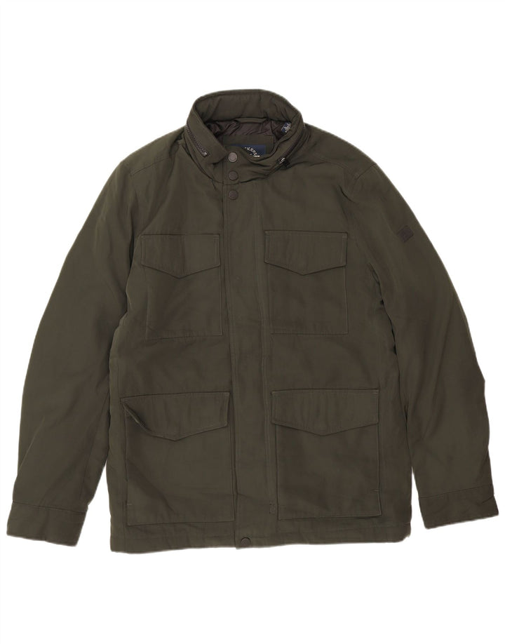 Dockers Mens Windbreaker Jacket UK 36 Small Green Polyester