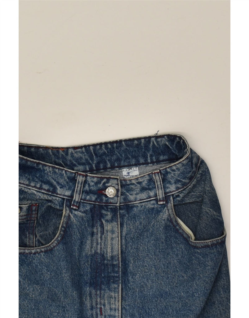 KENZO Womens Denim Skirt IT 36 XS W24  Blue Cotton | Vintage Kenzo | Thrift | Second-Hand Kenzo | Used Clothing | Messina Hembry 