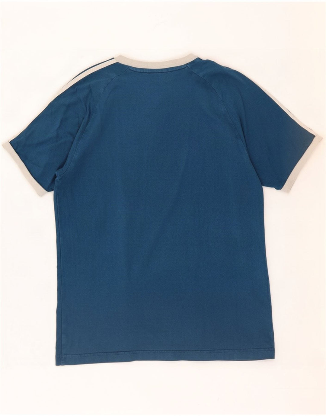 Adidas Mens T-Shirt Top Medium Blue Cotton