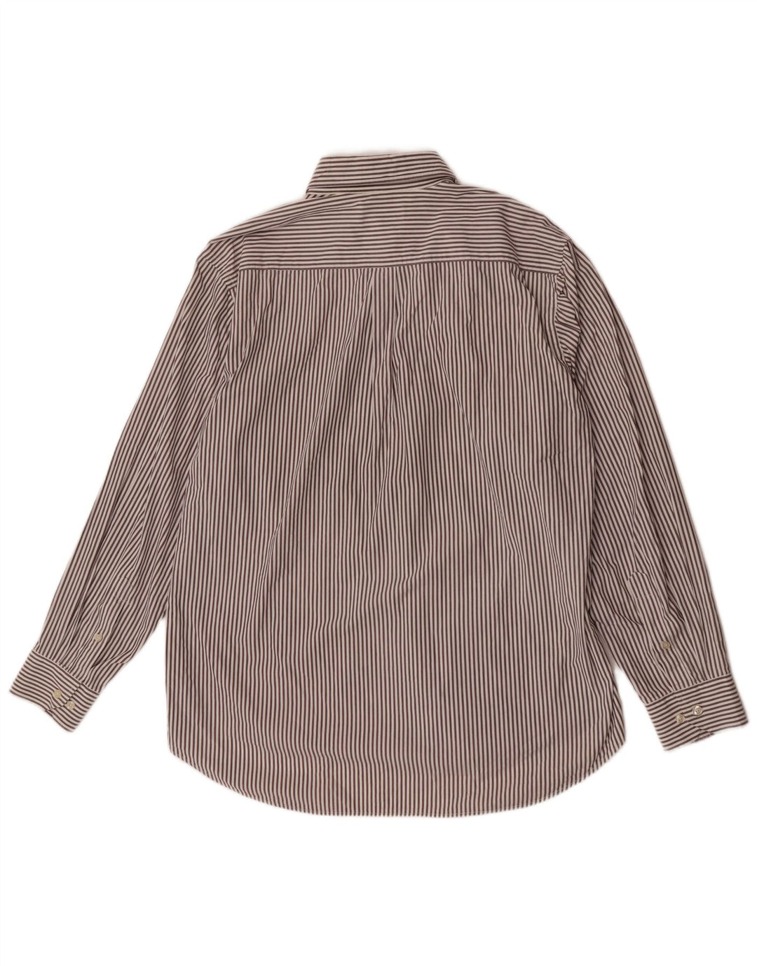 Fila Mens Shirt XL Brown Pinstripe Cotton