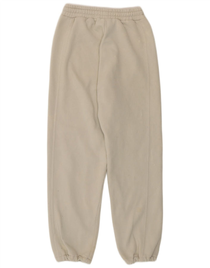 Zara Womens Tracksuit Trousers Joggers UK 8 Small Off White