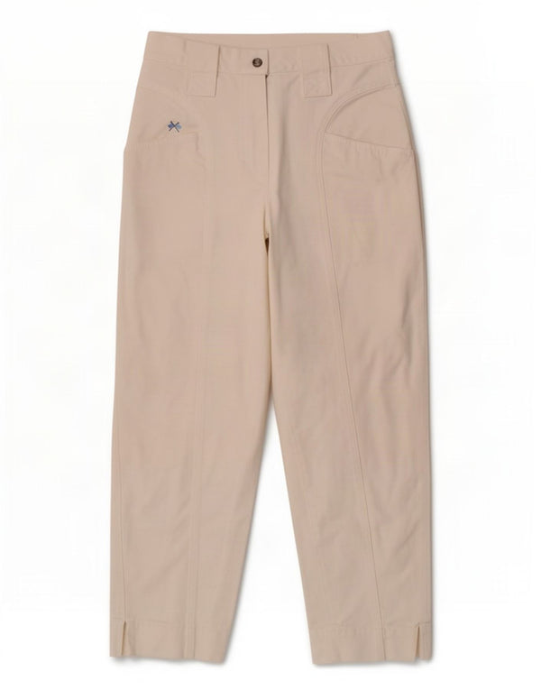 Blues Club Womens High Waist Tapered Jeans IT 46 Large W28 L26 White Cotton