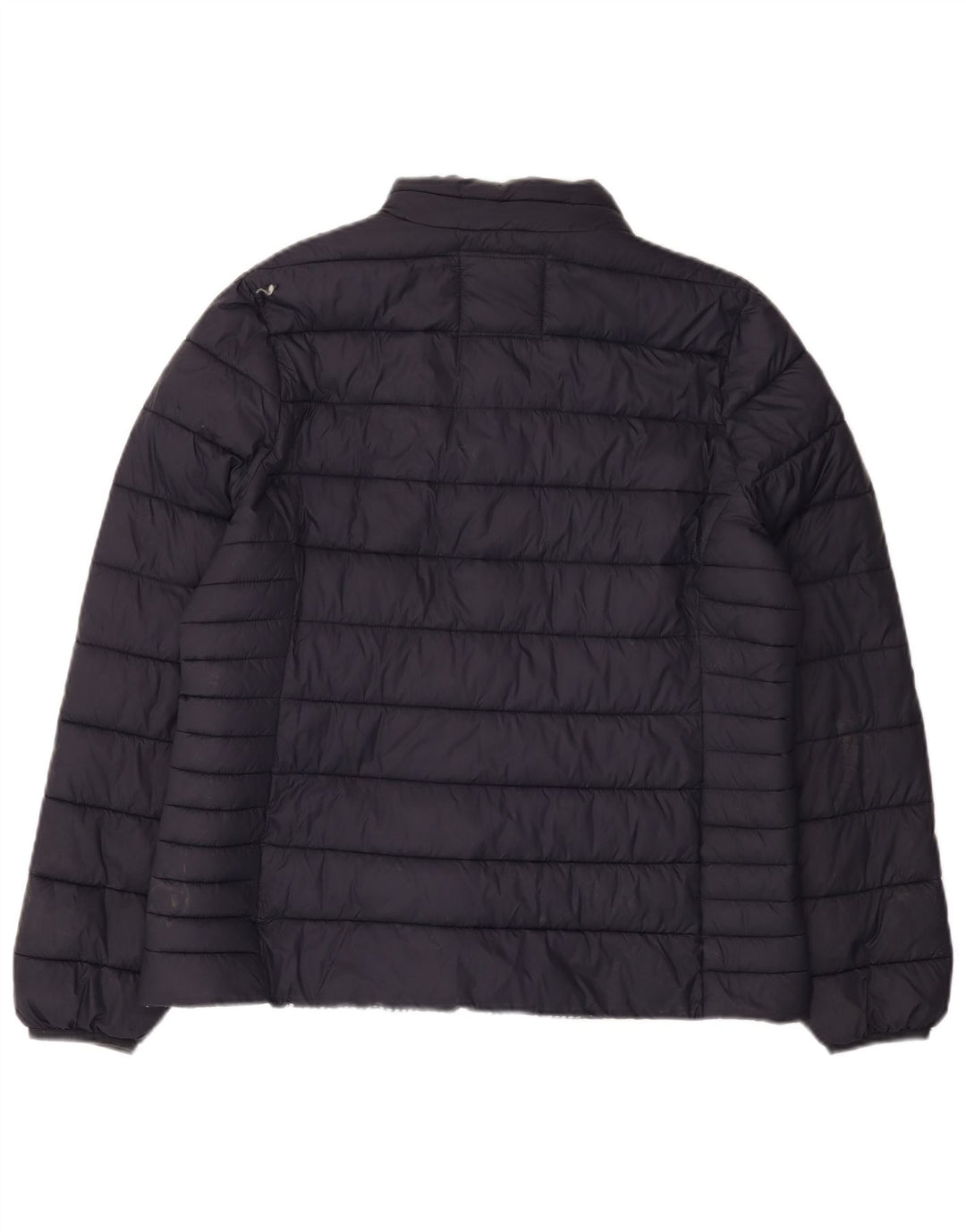 CREW CLOTHING Womens Padded Jacket UK 16 Large Navy Blue Nylon