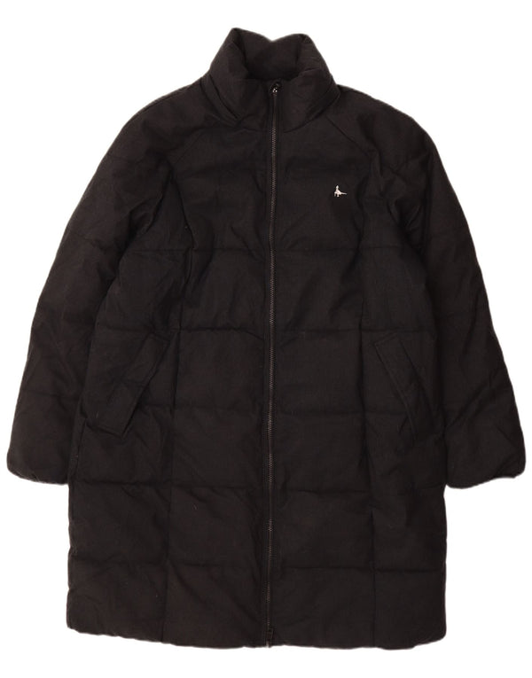 Jack Wills Womens Oversized Padded Coat UK 14 Large Grey Polyester