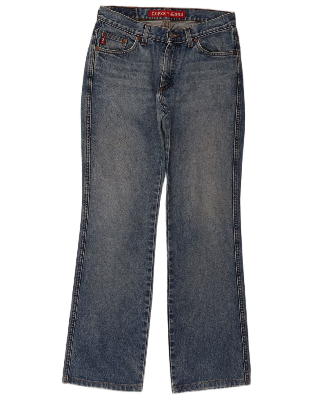 Guess Womens Bootcut Jeans W28 L30 Blue Cotton