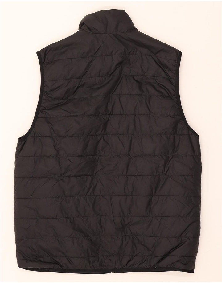 Adidas Mens Padded Gilet UK 38 Medium Black Polyamide