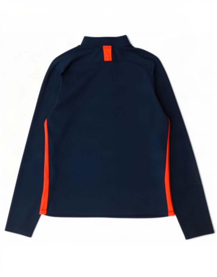 Nike Boys Dri Fit Pullover Tracksuit Top 12-13 Years Large Navy Blue