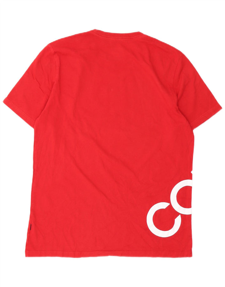 Converse Mens Graphic T-Shirt Top Medium Red Cotton
