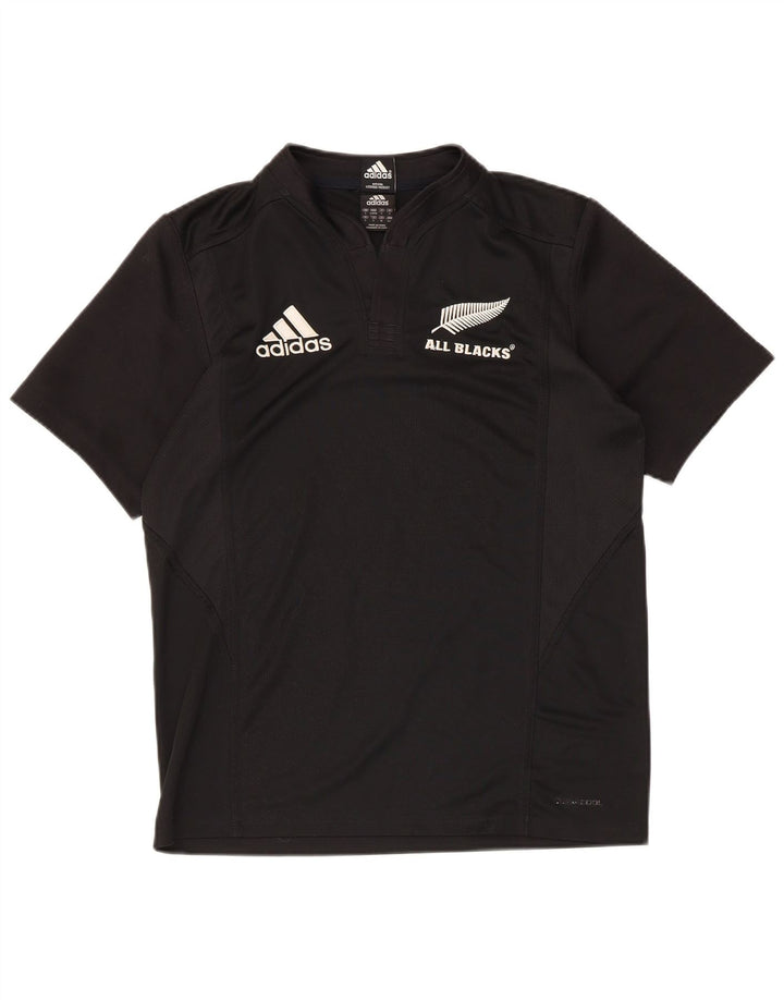 Adidas Mens All Blacks Graphic T-Shirt Top Small Black Polyester