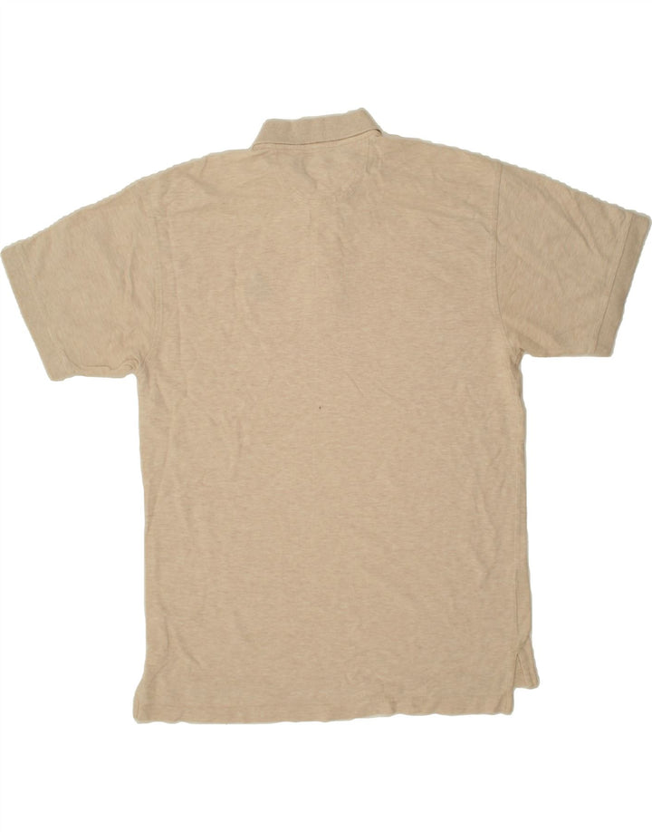 IZOD Mens Polo Shirt Large Beige Cotton Vintage Izod and Second-Hand Izod from Messina Hembry 