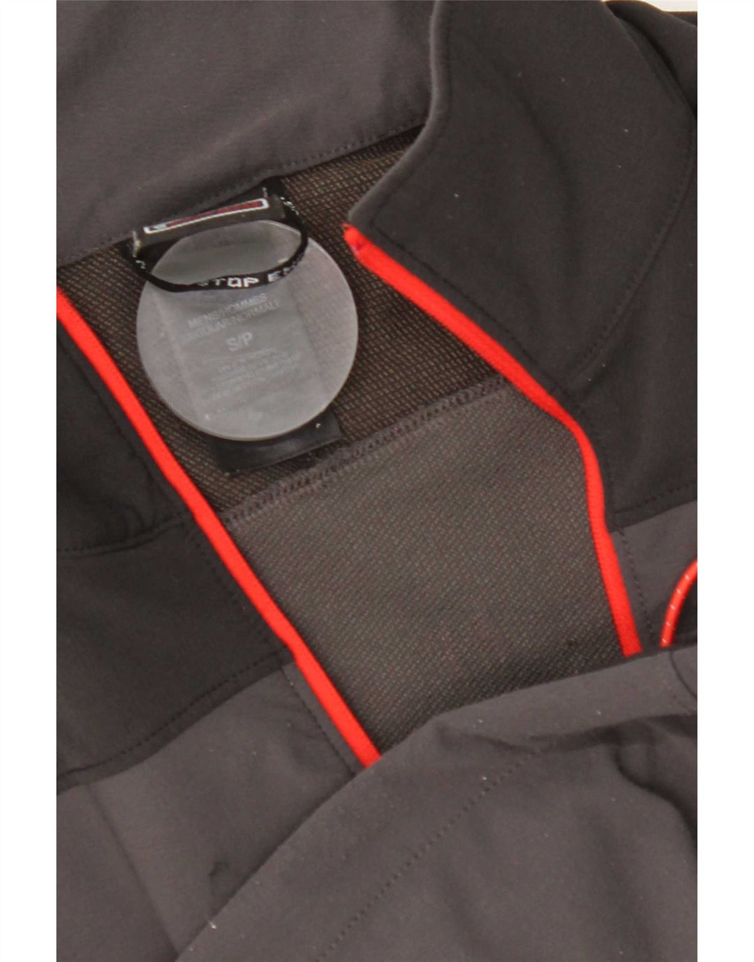 The North Face Mens Zip Neck Pullover Tracksuit Top Small Grey Colourblock