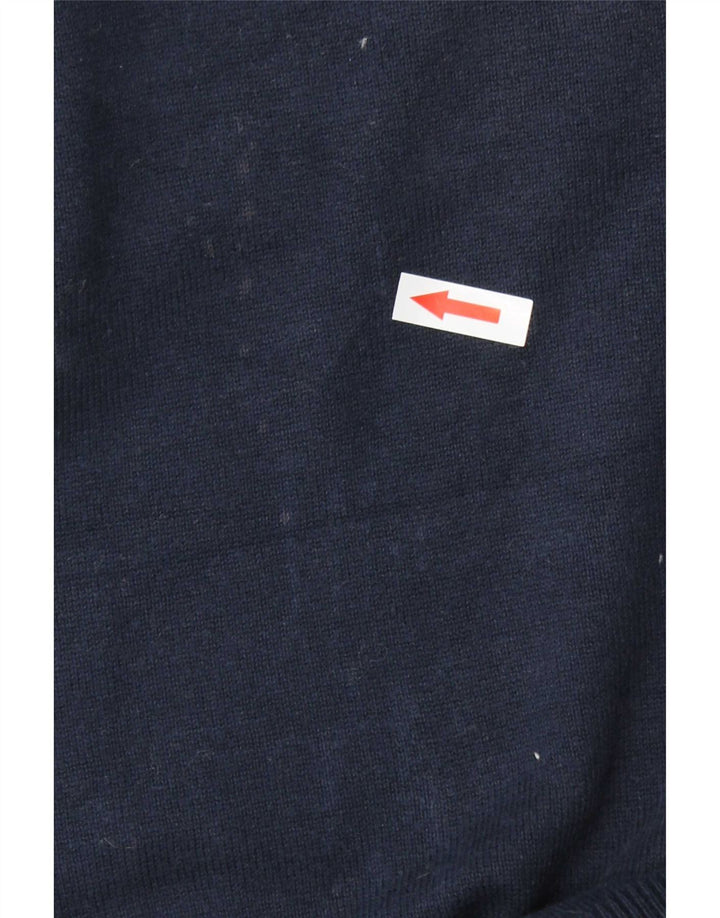 Marks & Spencer Mens Crew Neck Jumper Sweater Medium Navy Blue Cotton