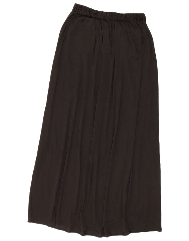 ZARA Womens Pleated Maxi Skirt Medium W28  Black