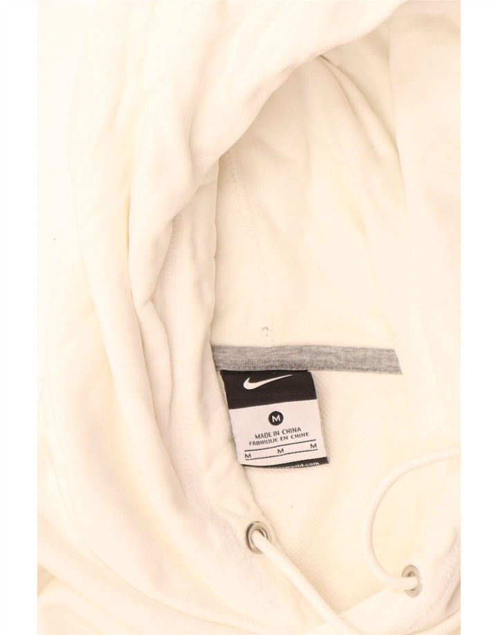 Nike Mens Graphic Hoodie Jumper Medium White Colourblock Cotton