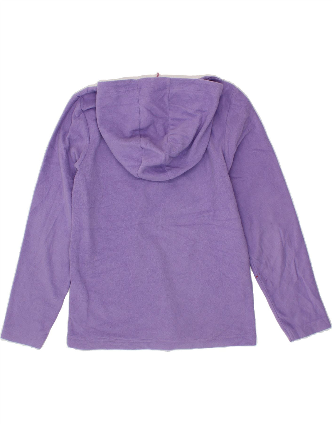 MOUNTAIN WAREHOUSE Girls Zip Neck Hooded Fleece Jumper 12-13 Years Purple Vintage Mountain Warehouse and Second-Hand Mountain Warehouse from Messina Hembry 