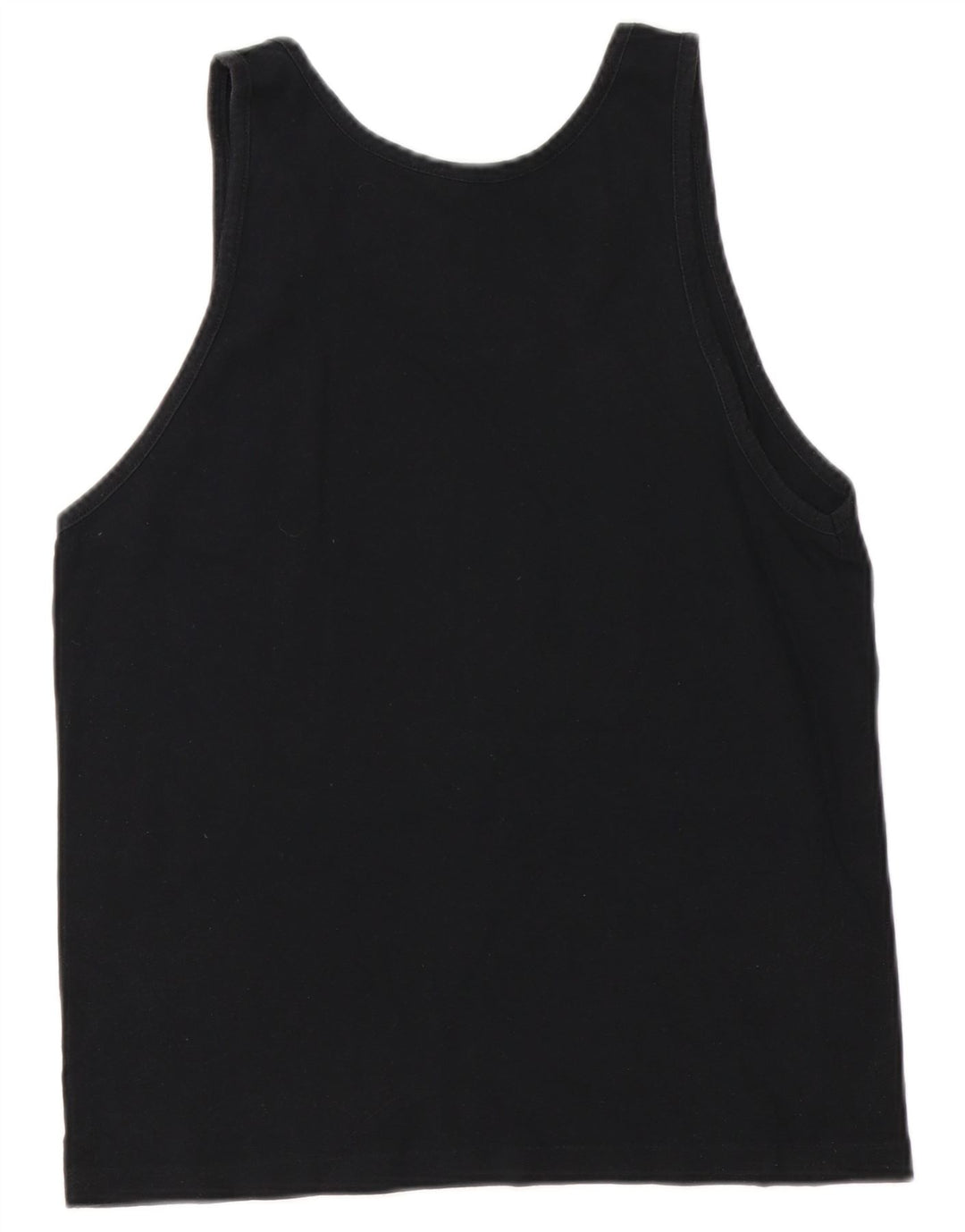 CHAMPION Womens Graphic Vest Top UK 10 Small Black Cotton