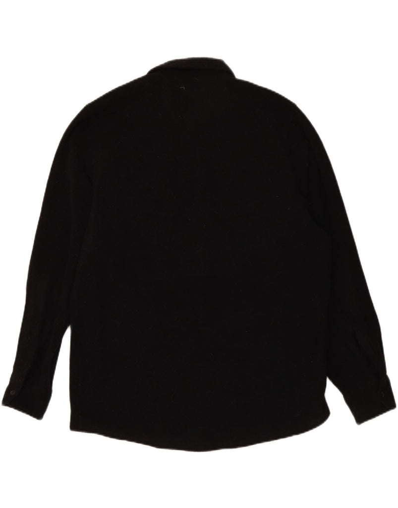 WRANGLER Mens Overshirt Fleece Shirt Medium Black Polyester Vintage Wrangler and Second-Hand Wrangler from Messina Hembry 