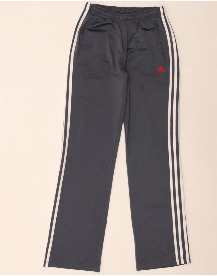 Adidas Boys Tracksuit Trousers 15-16 Years Grey Polyester