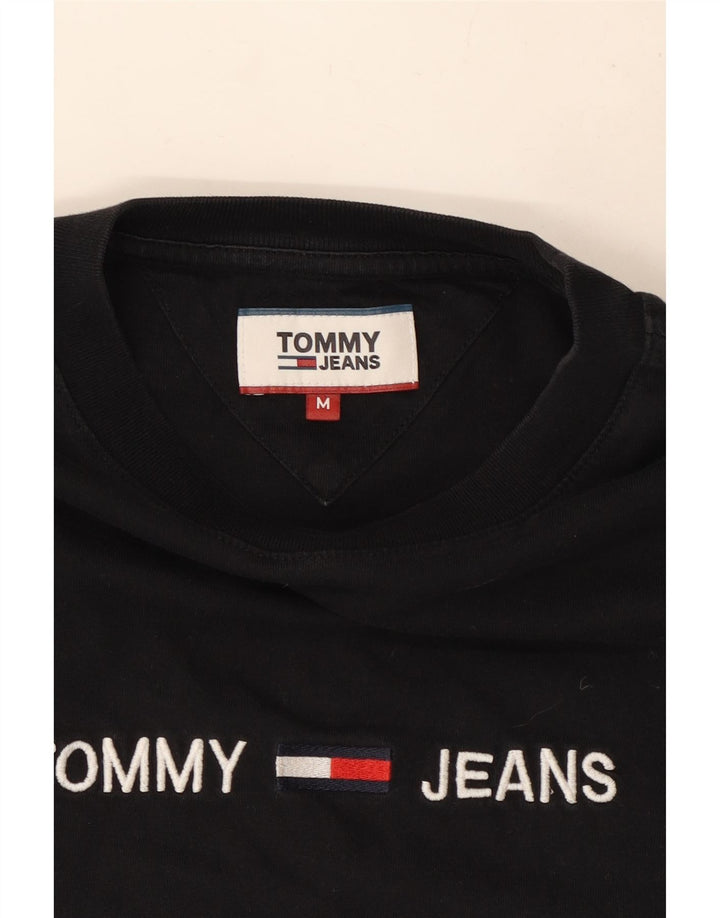 Tommy Hilfiger Mens Graphic T-Shirt Top Medium Black