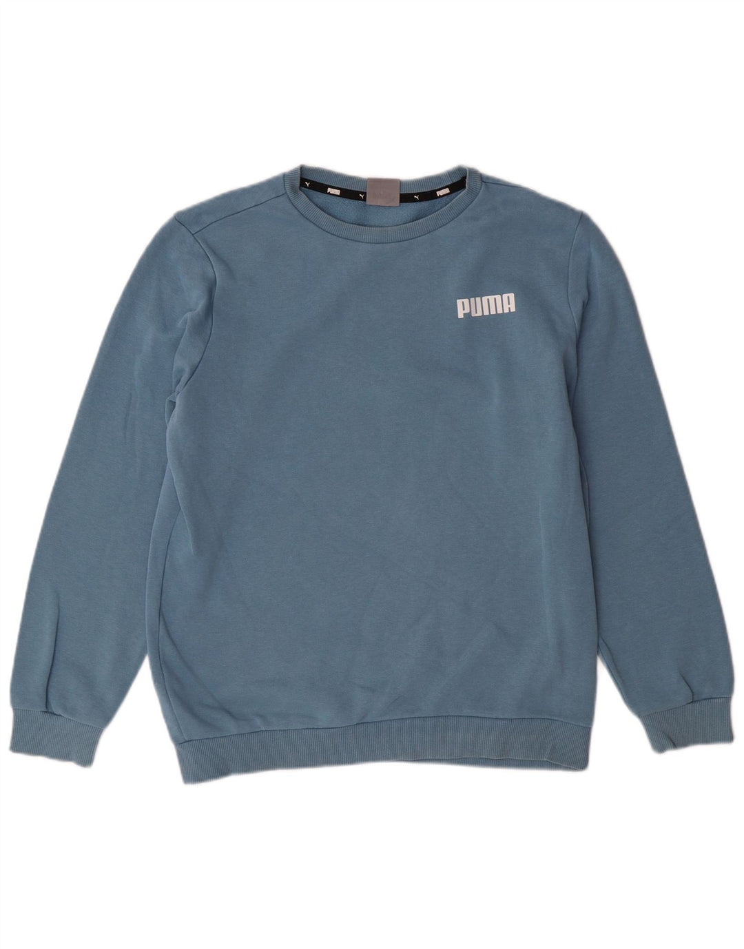 Puma Mens Sweatshirt Jumper Small Blue Cotton