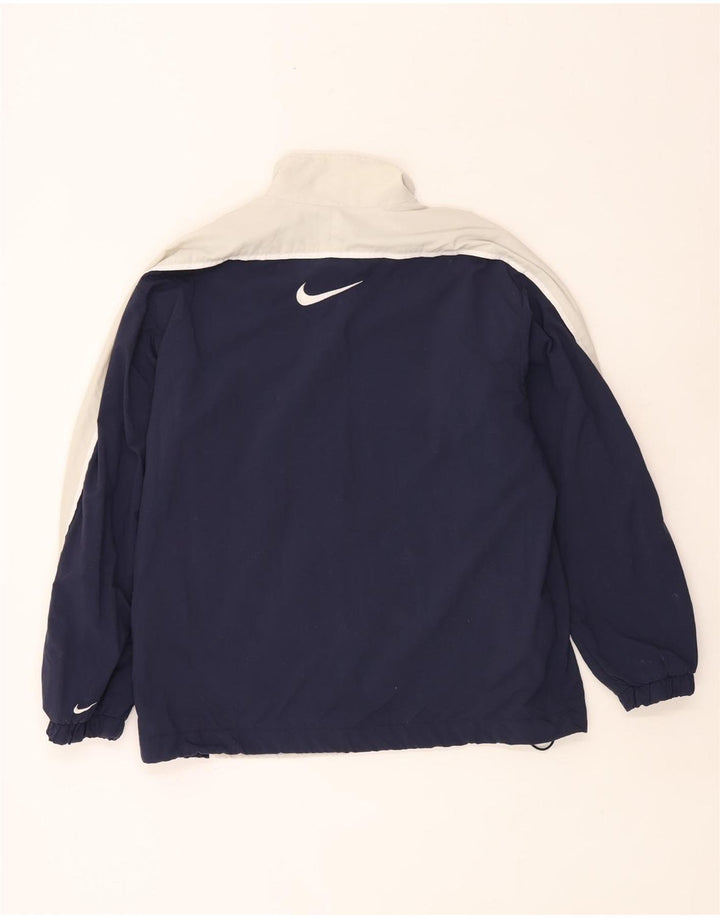 Nike Mens Tracksuit Top Jacket UK 36/38 Small Grey Colourblock Polyester
