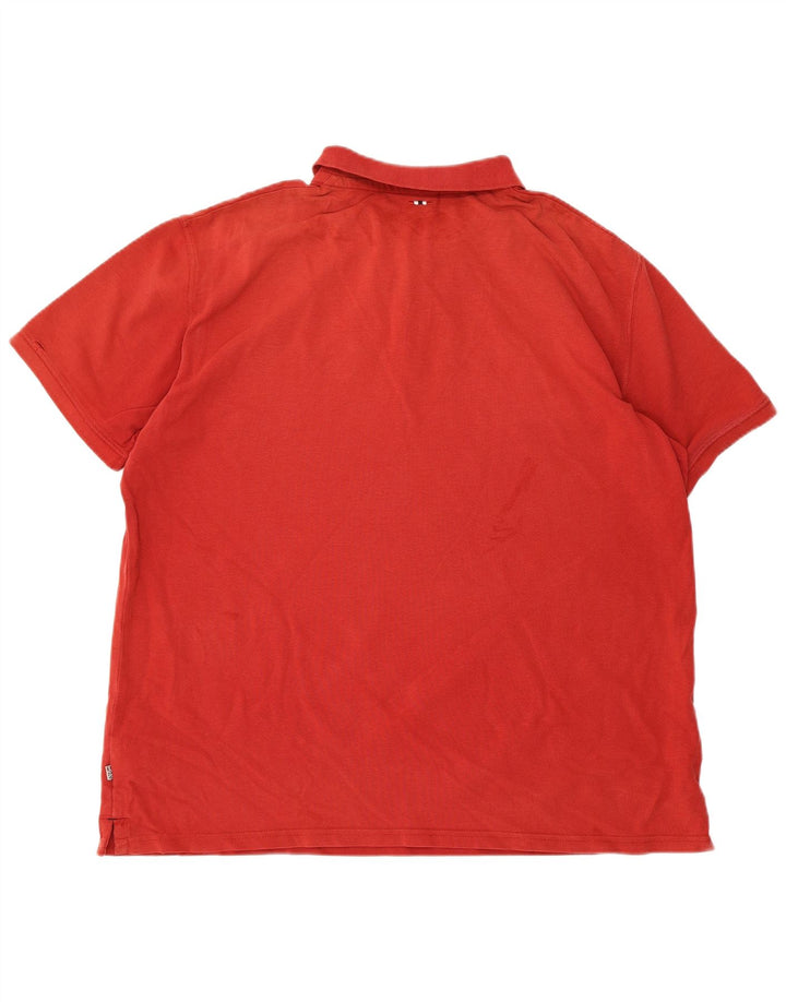 NAPAPIJRI Mens Polo Shirt 3XL Red Cotton