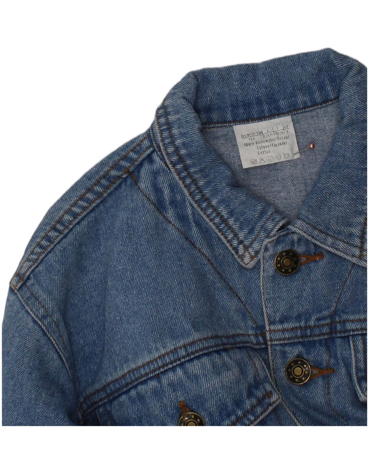 EXPLORER Boys Denim Jacket 8-9 Years Blue Cotton