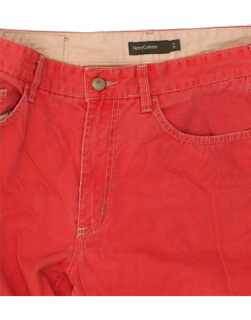 HENRY COTTONS Mens Tapered Jeans W34 L28 Red | Vintage Henry Cottons | Thrift | Second-Hand Henry Cottons | Used Clothing | Messina Hembry 