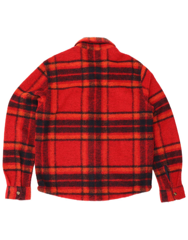 Timberland Mens Lumberjack Shirt Medium Red Plaid Wool