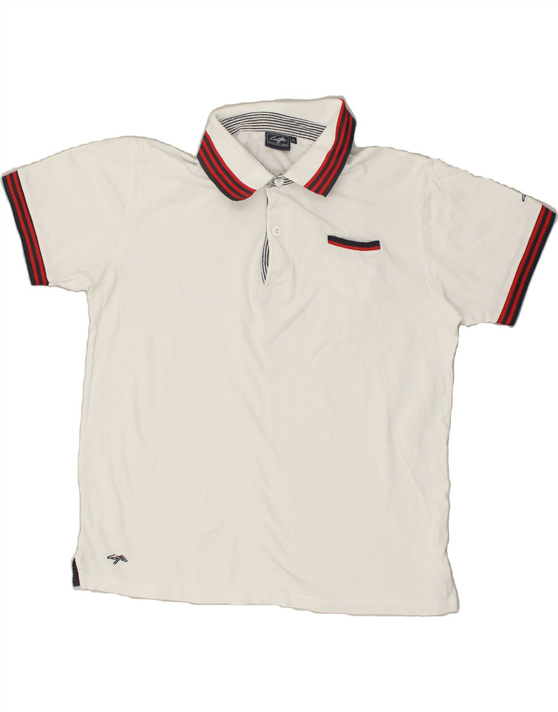 LOTTO Mens Polo Shirt XL White Cotton | Vintage Lotto | Thrift | Second-Hand Lotto | Used Clothing | Messina Hembry 