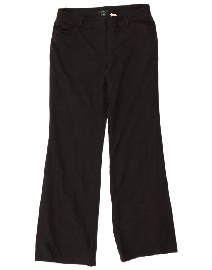 J. CREW Womens Low Fit Bootcut Casual Trousers US 6 Medium W30 L32 Black