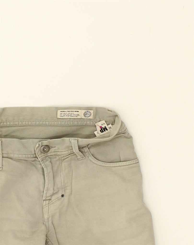 MELTIN' POT Mens Denim Shorts W33 Medium Beige Cotton | Vintage Meltin' Pot | Thrift | Second-Hand Meltin' Pot | Used Clothing | Messina Hembry 